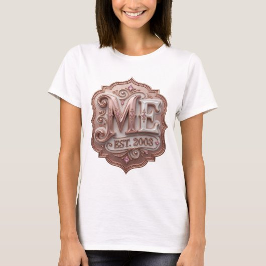 T-shirt Or ABSTRACT ART Design Moderne Doré (Devant)