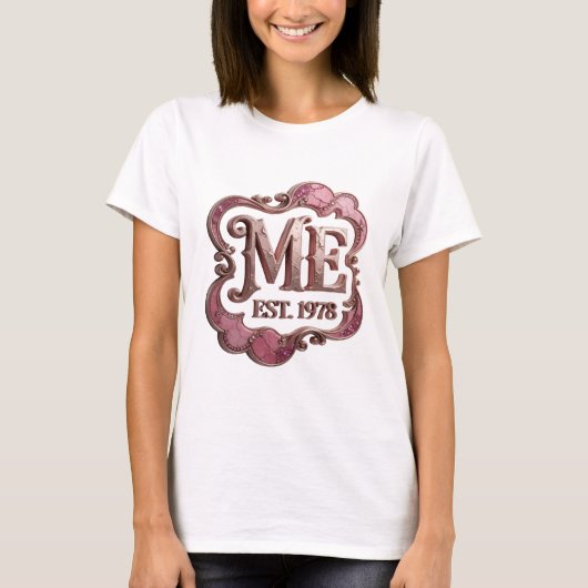 T-shirt Or classique ME EST 1978 Design (Devant)
