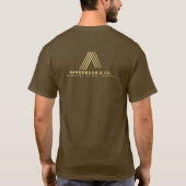 T-shirt Or constructeurs personnel de la construction marr (Dos)