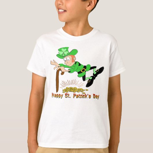 T-shirt Or de lutin du jour de St Patrick (Devant)