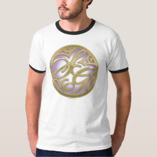 T-shirt Or de Supergirl et logo pourpre de cercle