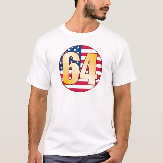 T-shirt Or des 64 Etats-Unis (Devant)
