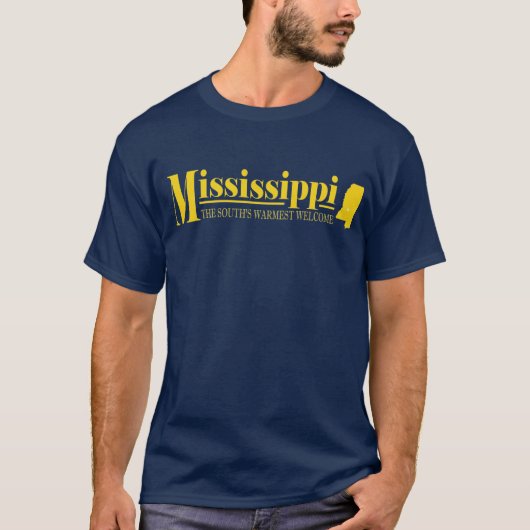 T-shirt Or du Mississippi (Devant)