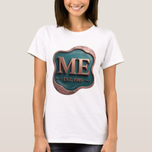 T-shirt Or élégant ME EST 1989 Conception graphique
