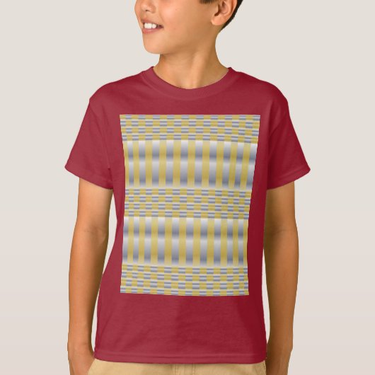 T-shirt Or et argent (Checkers et Stripes) (Devant)
