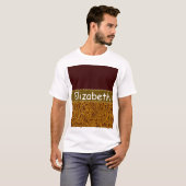 T-shirt Or et Bourgogne (Devant entier)