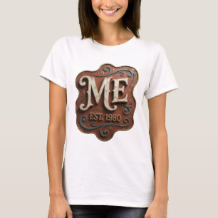 T-shirt Or frais ME EST 1980 conception personnalisée