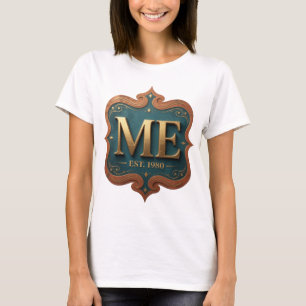 T-shirt Or frais ME EST 1980 Motif artistique