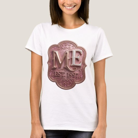 T-shirt Or frais ME EST 1997 Statement Design (Devant)