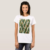 T-shirt Or frappant ART TEXTUEL 3D LEAFY FUSION (Devant entier)