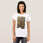 T-shirt Or frappant L'ARGENT EST PUISSANCE Design moderne (Devant entier)