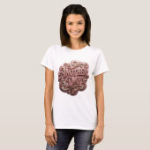 T-shirt Or imprimé Statement Gold ANOTHER DAY (Devant entier)