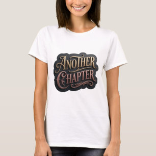 T-shirt Or Jaune Ludique UN AUTRE CHAPITRE Design Moderne