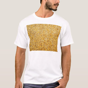 T-SHIRT OR MODERNE FRAIS AVEC DES PARTIES SCINTILLANTES