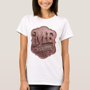 T-shirt Or Or ME EST 1999 déclaration de conception