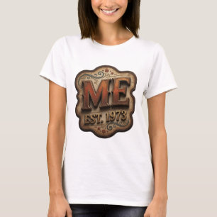 T-shirt Or Orlé ME EST 1973 Impression