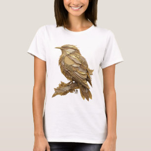 T-shirt Or personnalisé BIRD DORÉ Argent FRAIS