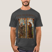 T-shirt Ora et Labora design médiéval (Devant)