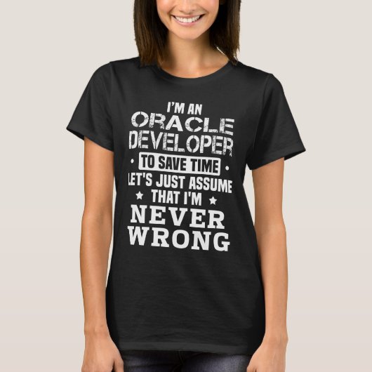 T-shirt Oracle Developer (Devant)