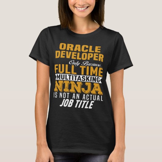T-shirt Oracle Developer (Devant)