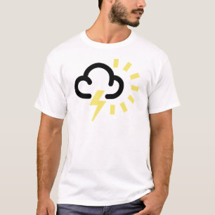 T-shirt Orage : Rétro symbole de prévisions