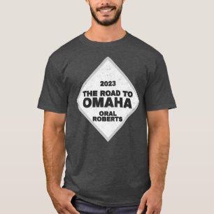 T-shirt Oral Roberts Road À Omaha College Baseball CWS 20