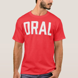 T-shirt Oral Single Word Adjective Simple Halloween Costum
