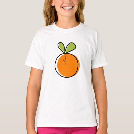 T-shirt orange (Devant)