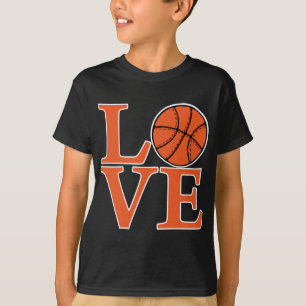 T-shirt orange2, AMOUR de basket-ball