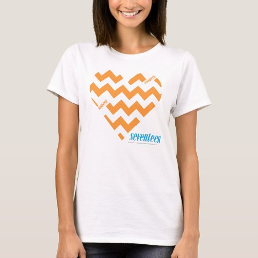 T-shirt Orange 2 de zigzag (Devant)