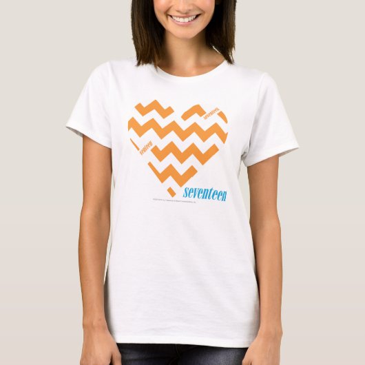 T-shirt Orange 2 de zigzag (Devant)