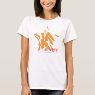 T-shirt Orange 3 de zèbre