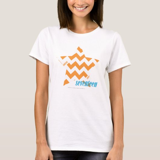 T-shirt Orange 3 de zigzag (Devant)