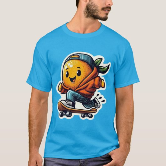 T-SHIRT ORANGE 4 (Devant)