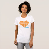 T-shirt Orange 4 de plaid (Devant entier)