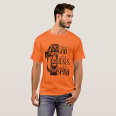 T-Shirt orange à manches courtes (Devant entier)