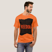 T-shirt orange à manches courtes (Devant entier)