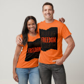 T-shirt orange à manches courtes (Unisexe)