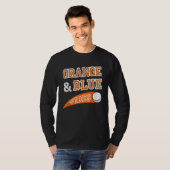 T-shirt Orange & Blue Vibes Hockey Team Fan (Devant entier)
