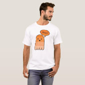 T-shirt Orange Boo Ghost (Devant entier)