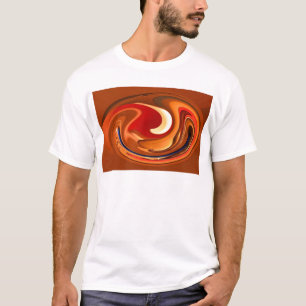 T-shirt Orange brûlée par résumé génial et conception