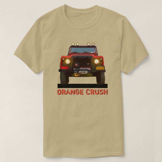T-SHIRT ORANGE CRUSH (Design devant)