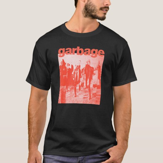 T-shirt Orange de déchets sortant (Devant)