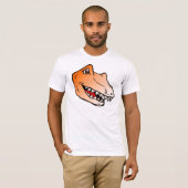 T-shirt Orange de Dinosorio (Devant entier)