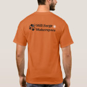 T-shirt orange de la forge classique (Dos)