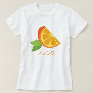 T-shirt orange de tranche