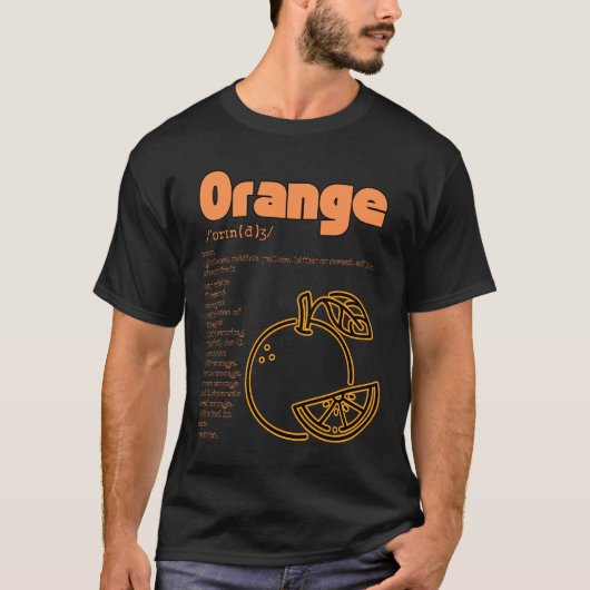 T-shirt Orange.Définir (Devant)