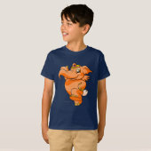 T-shirt Orange d'Elephante (Devant entier)