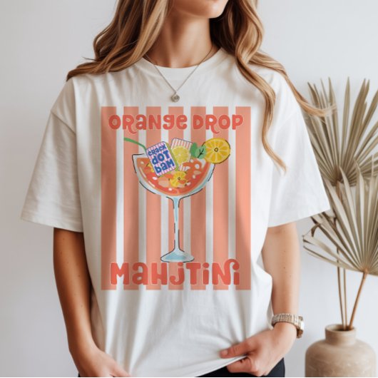 T-shirt Orange Drop Martini Mahjong