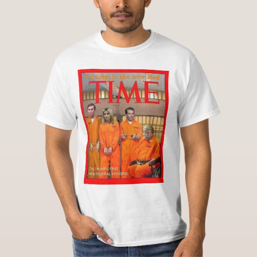 T-shirt Orange est le nouveau Red (Devant)